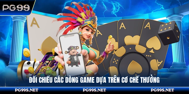 Đối chiếu các dòng game dựa trên cơ chế thưởng